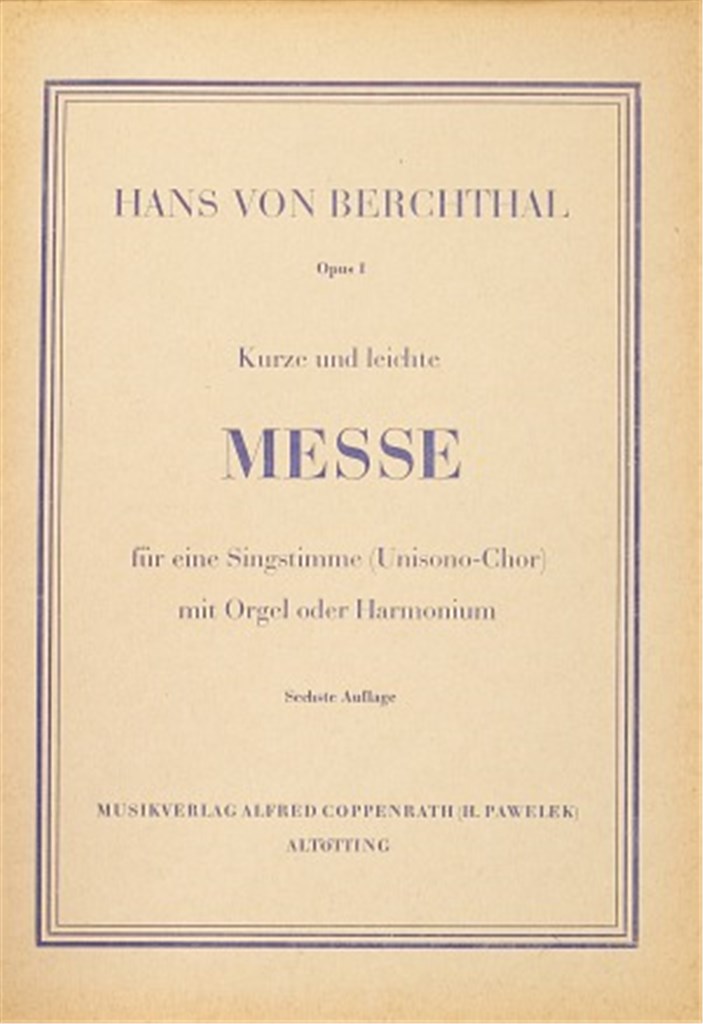 Kurze und leichte Messe