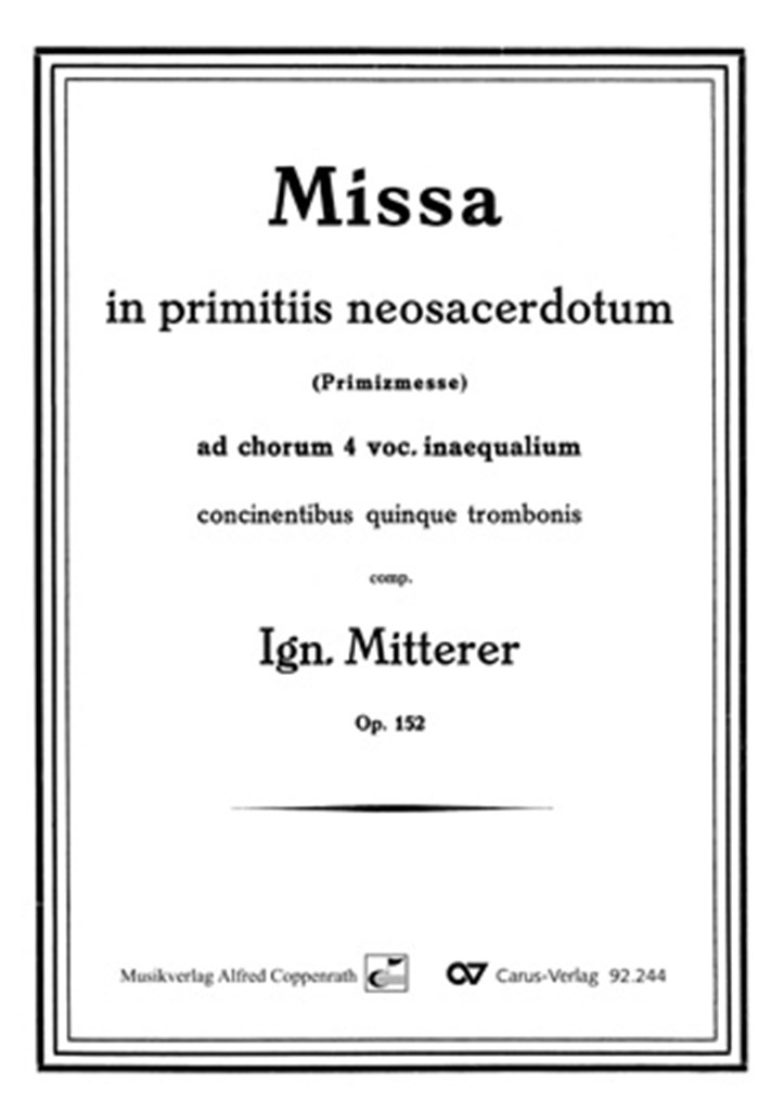Missa in primitiis neosacerdotum