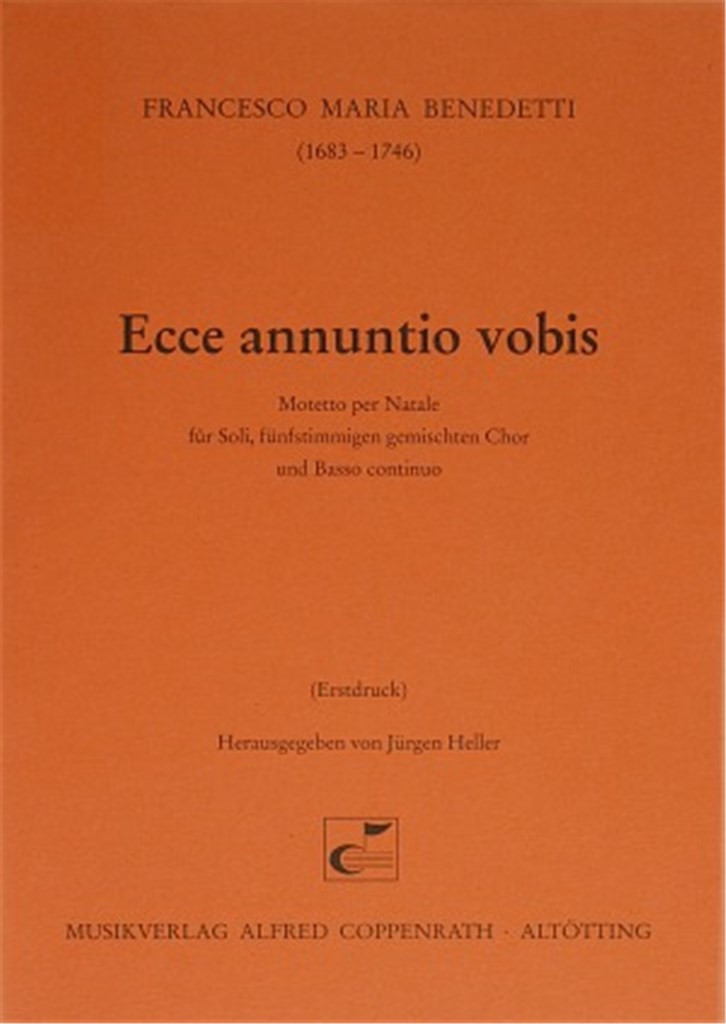 Ecce annuntio vobis