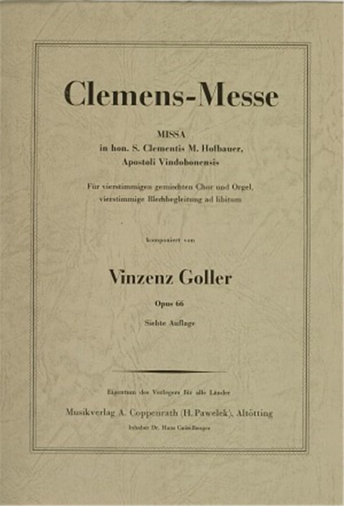 Missa in honorem St. Clementis