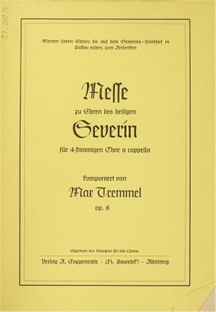 Messe zu Ehren des heiligen Severin