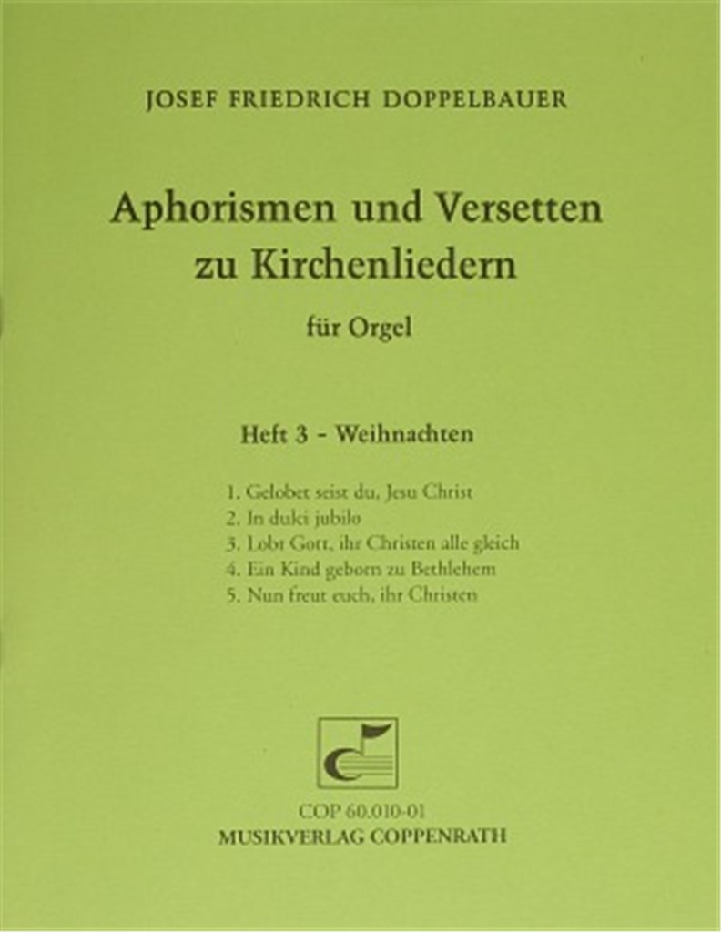 Aphorismen und Versetten zu Kirchenliedern Heft 3