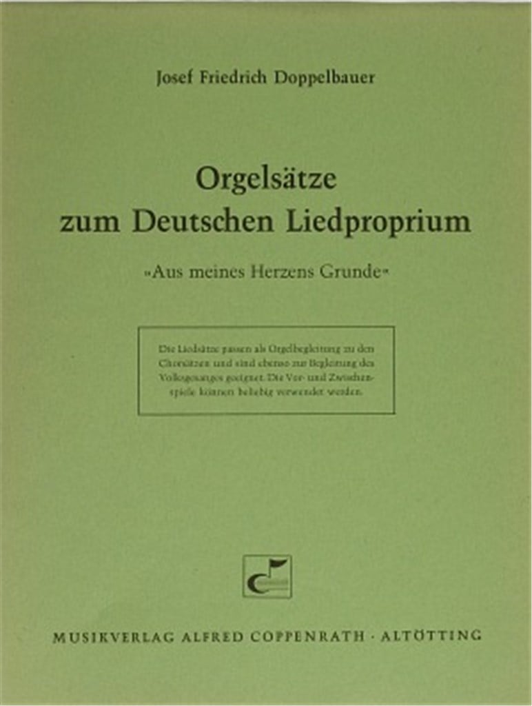 Orgelsätze zum Deutschen Liedproprium