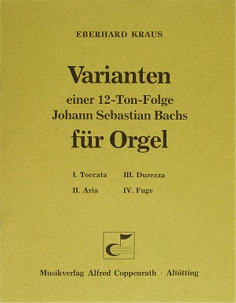 Varianten einer 12-Ton-Folge Johann Sebastian Bach