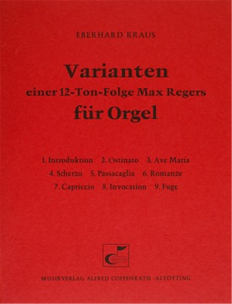 Varianten einer 12-Ton-Folge Max Regers