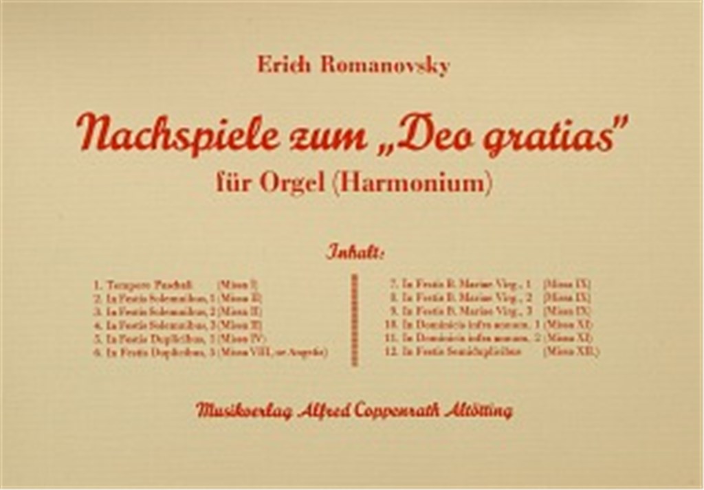 Romanovsky: Nachspiele zum Deo gratias