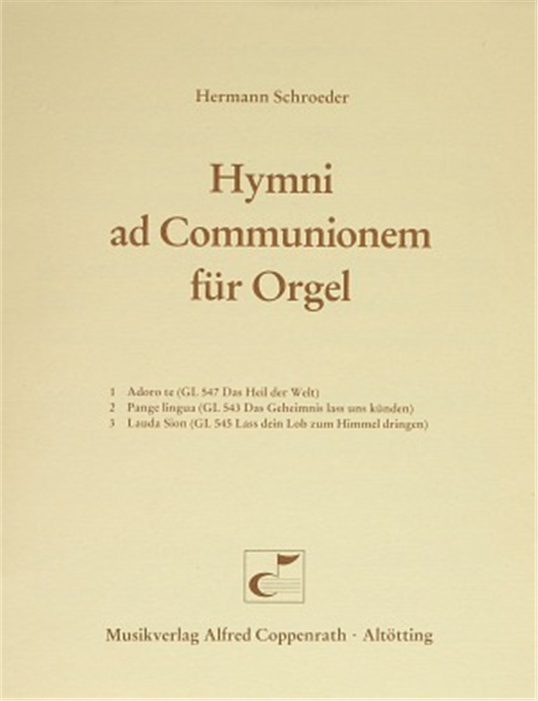 Schroeder, Hymni ad Communionem für Orgel
