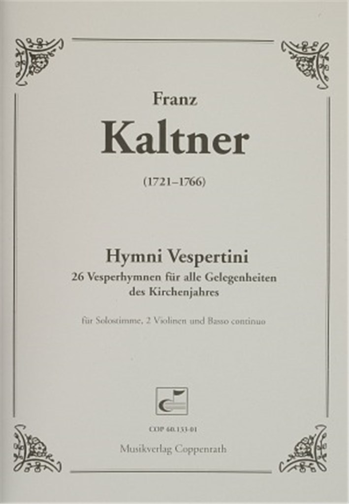 Kaltner: Hymni Vespertini