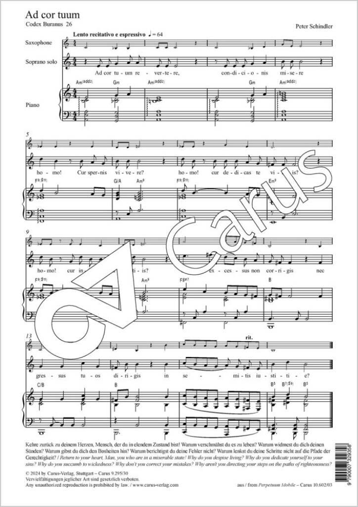 Ad cor tuum