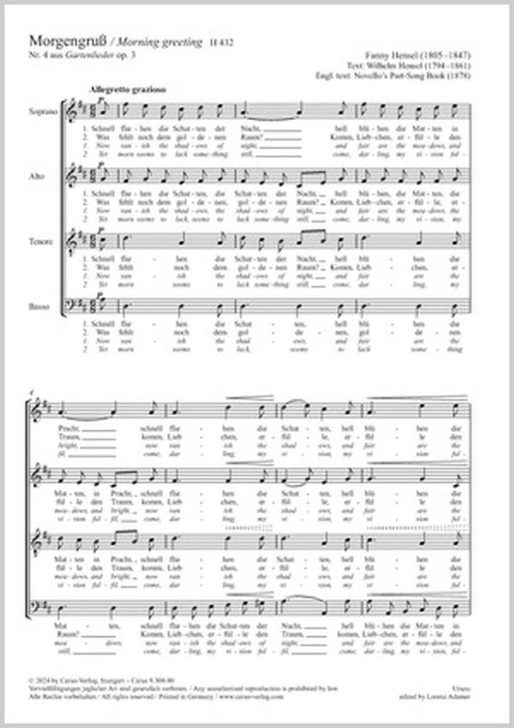 Morning greeting - D major