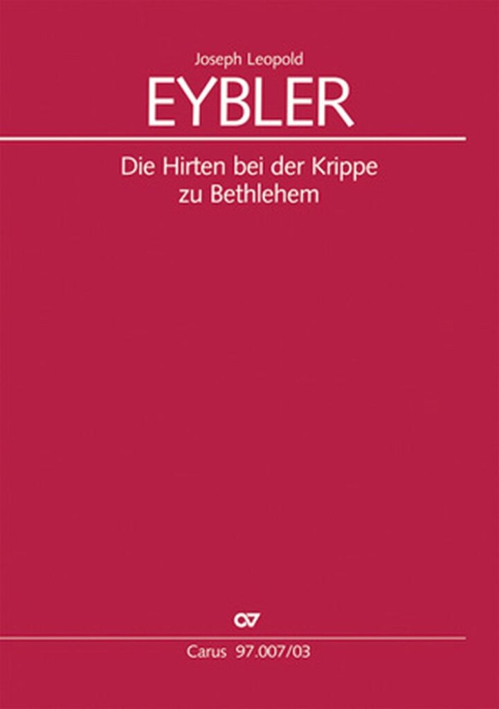 Die Hirten bei der Krippe zu Bethlehem