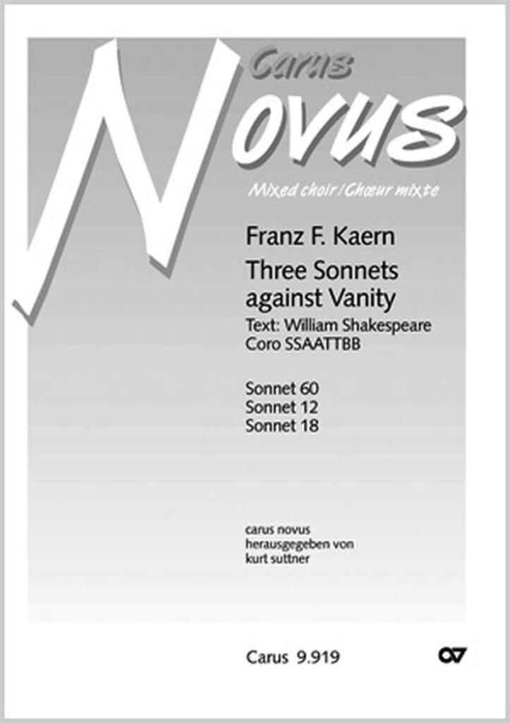 Kaern: Three Sonnets against Vanity