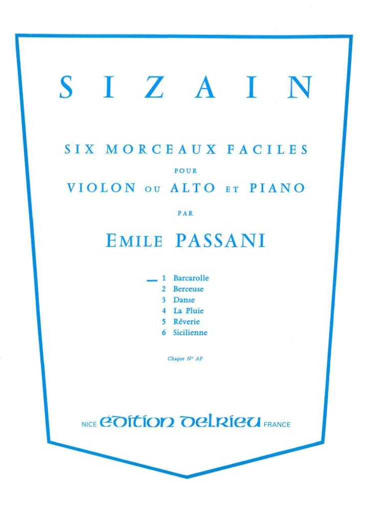 Sizain 1 : Barcarolle