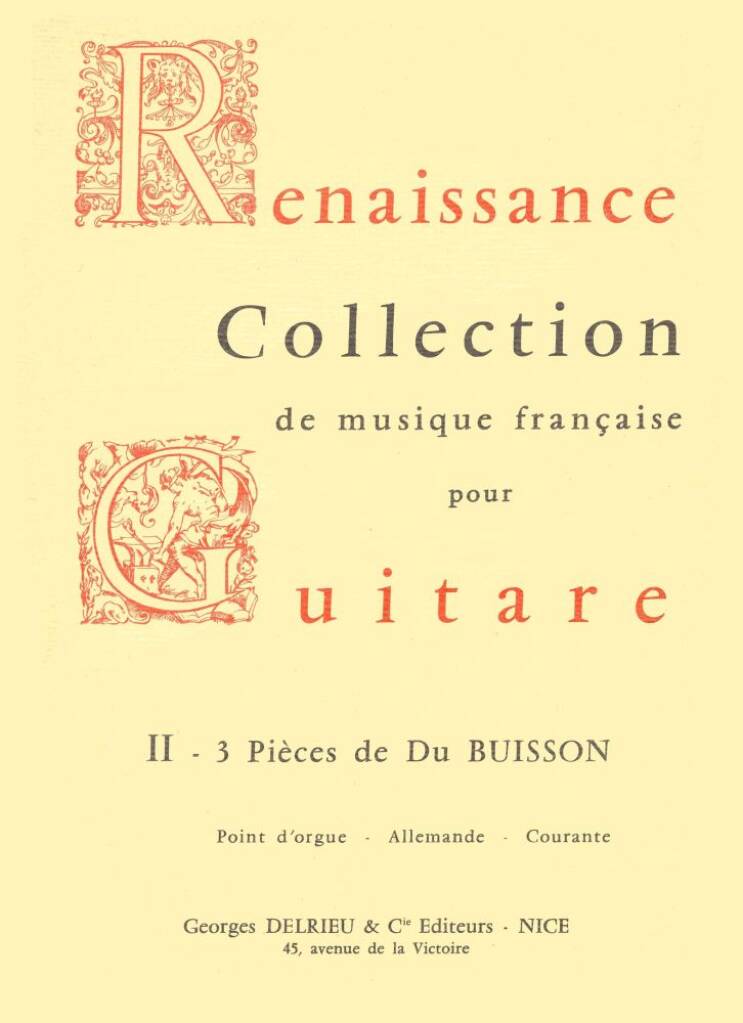 Pièces (3) Point d'orgue, Allemande et Courante