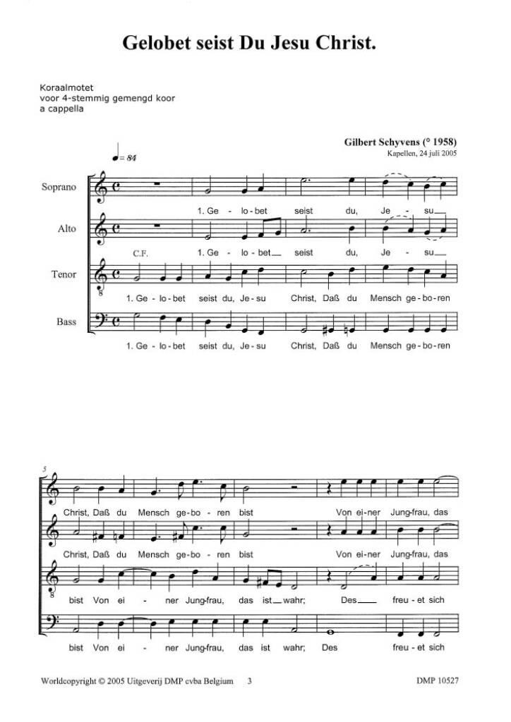 Gelobet Seist Du Jesu Crist