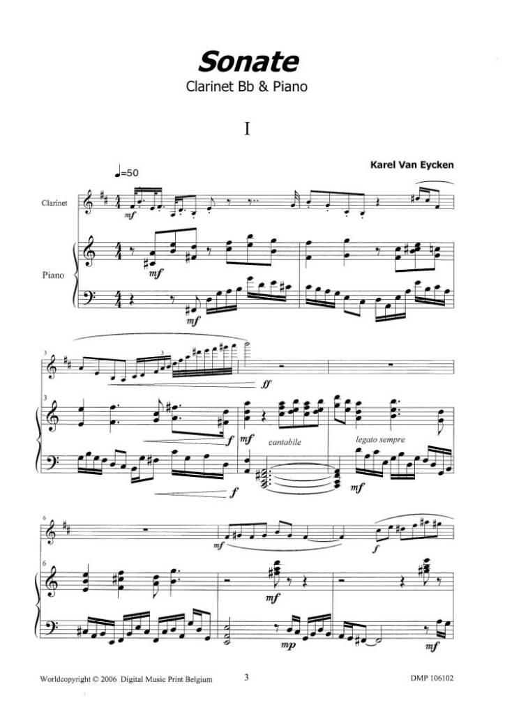 Sonate Voor Klarinet & Piano