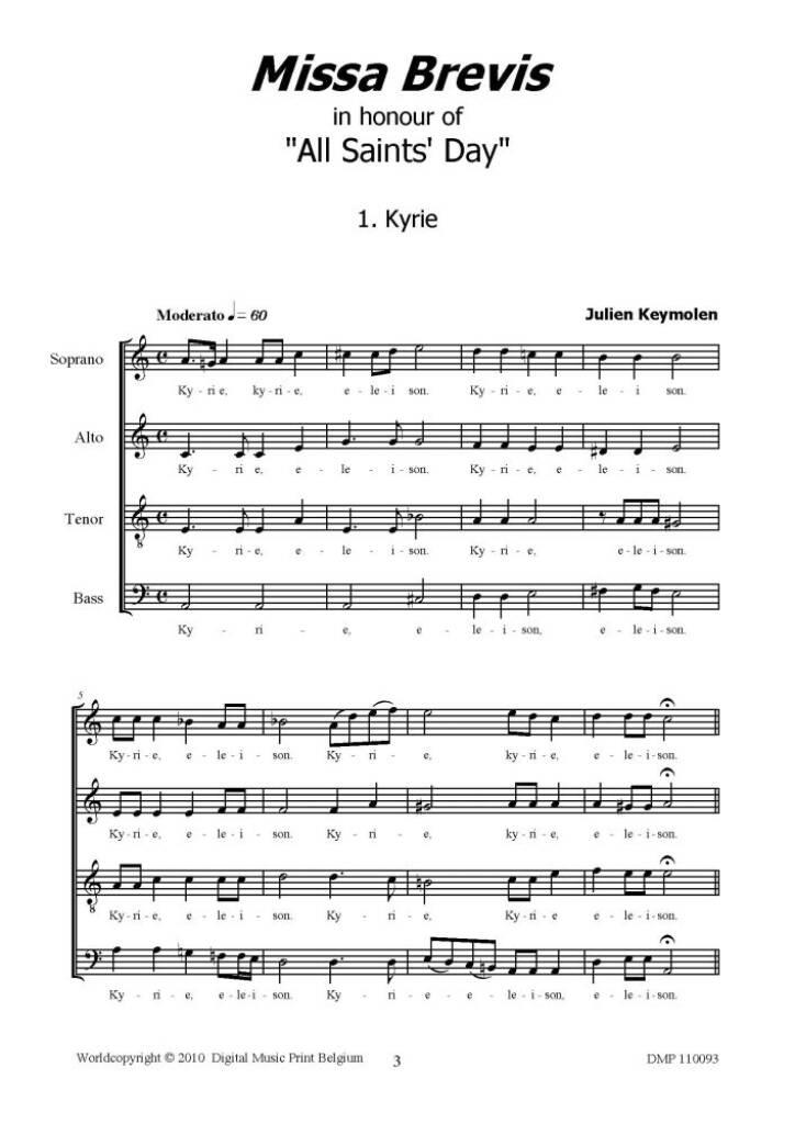 Missa Brevis All Saints' Day