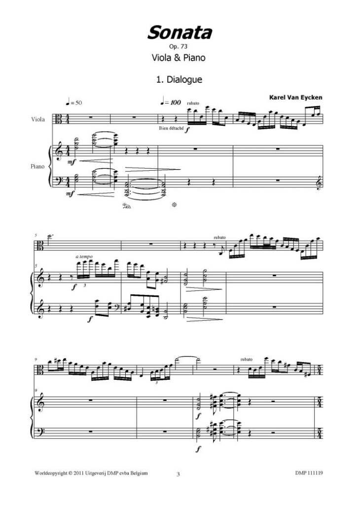 Sonata For Viola