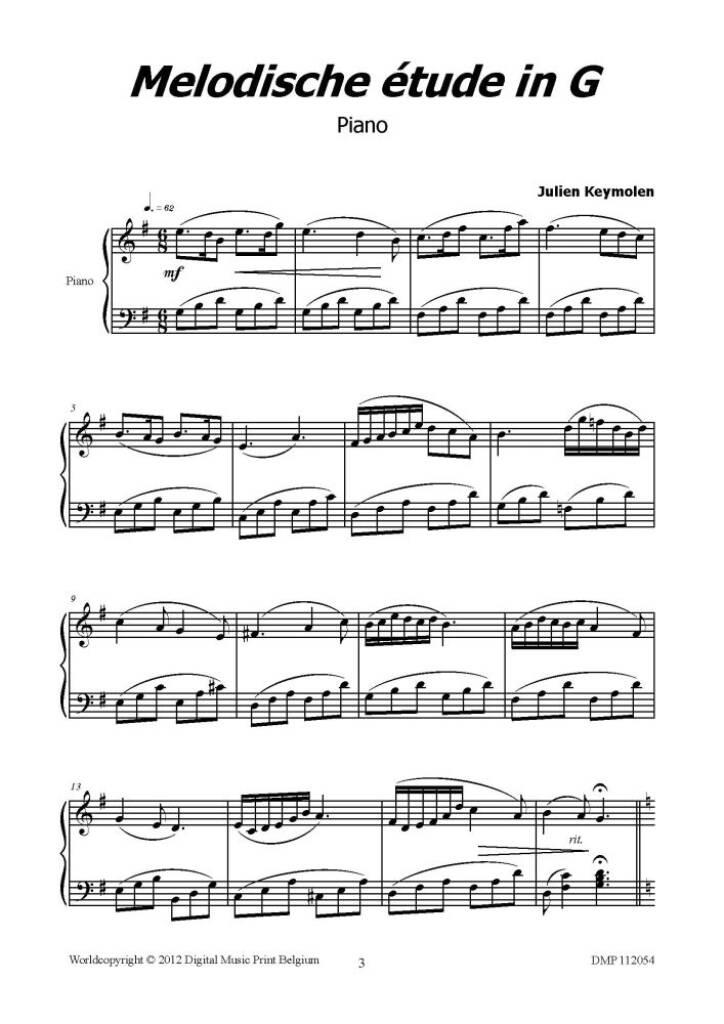 Melodische Étude In G