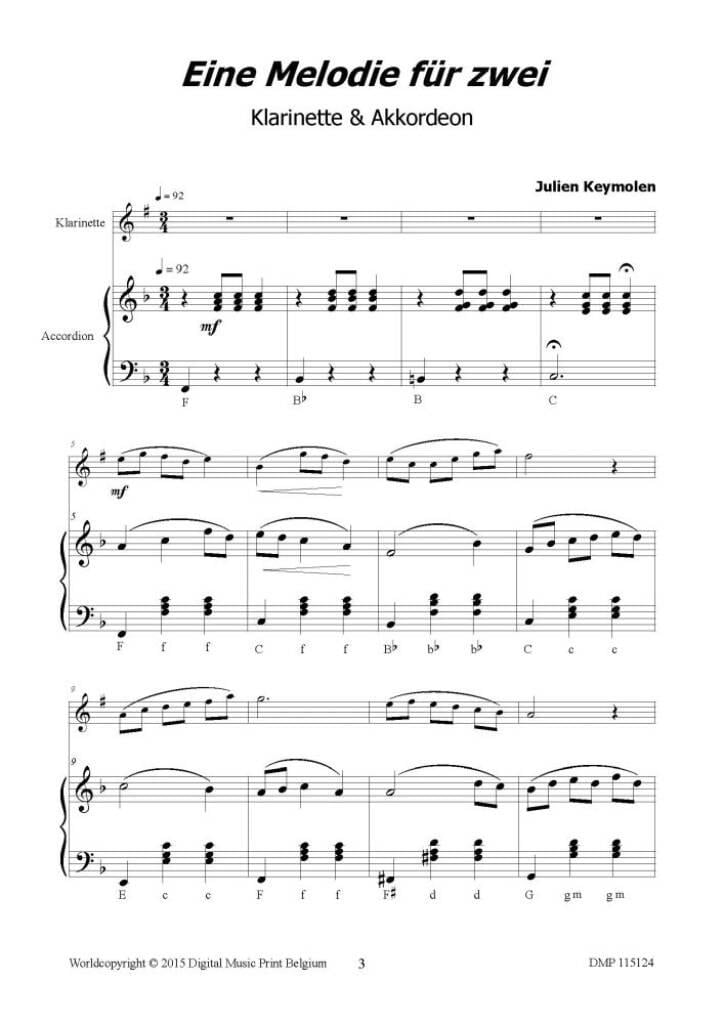 Eine Melodie Fûr Zwei