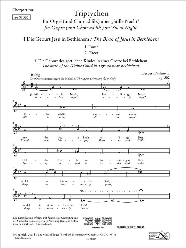 Triptychon über Stille Nacht op. 352