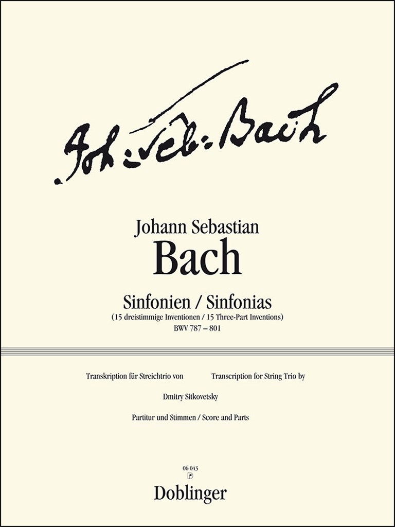 15 Dreistimmige Sinfonien BWV 787-801