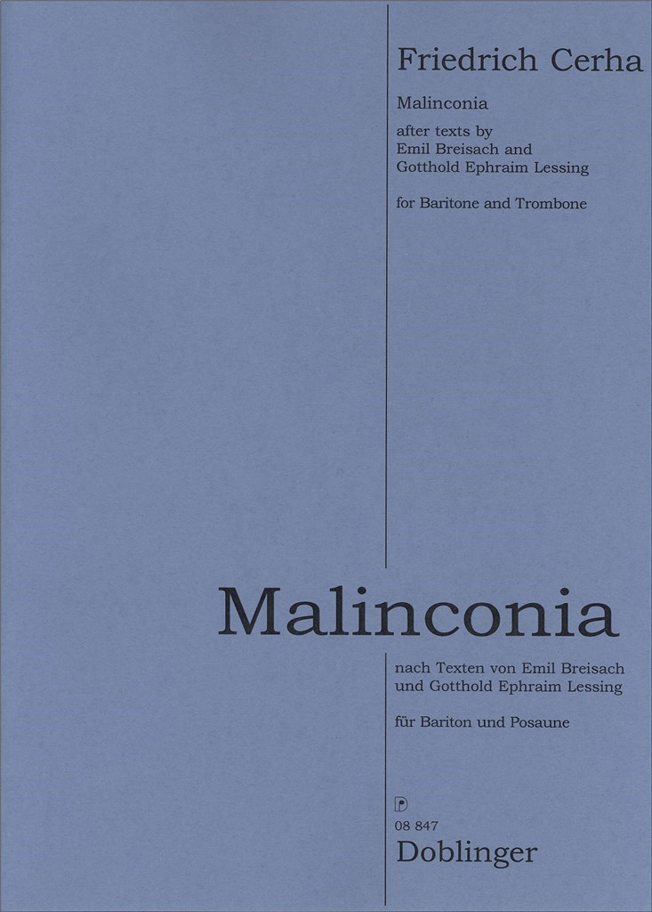 Malinconia Für Bariton und Posaune
