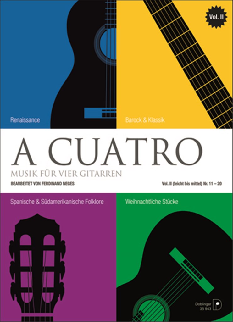 A Cuatro - Musik Für 4 Gitarren Band 2