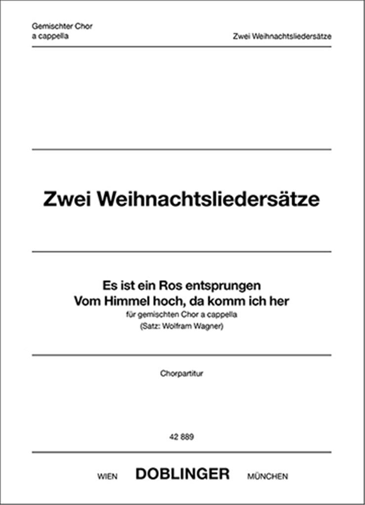 Zwei Weihnachtsliedersätze