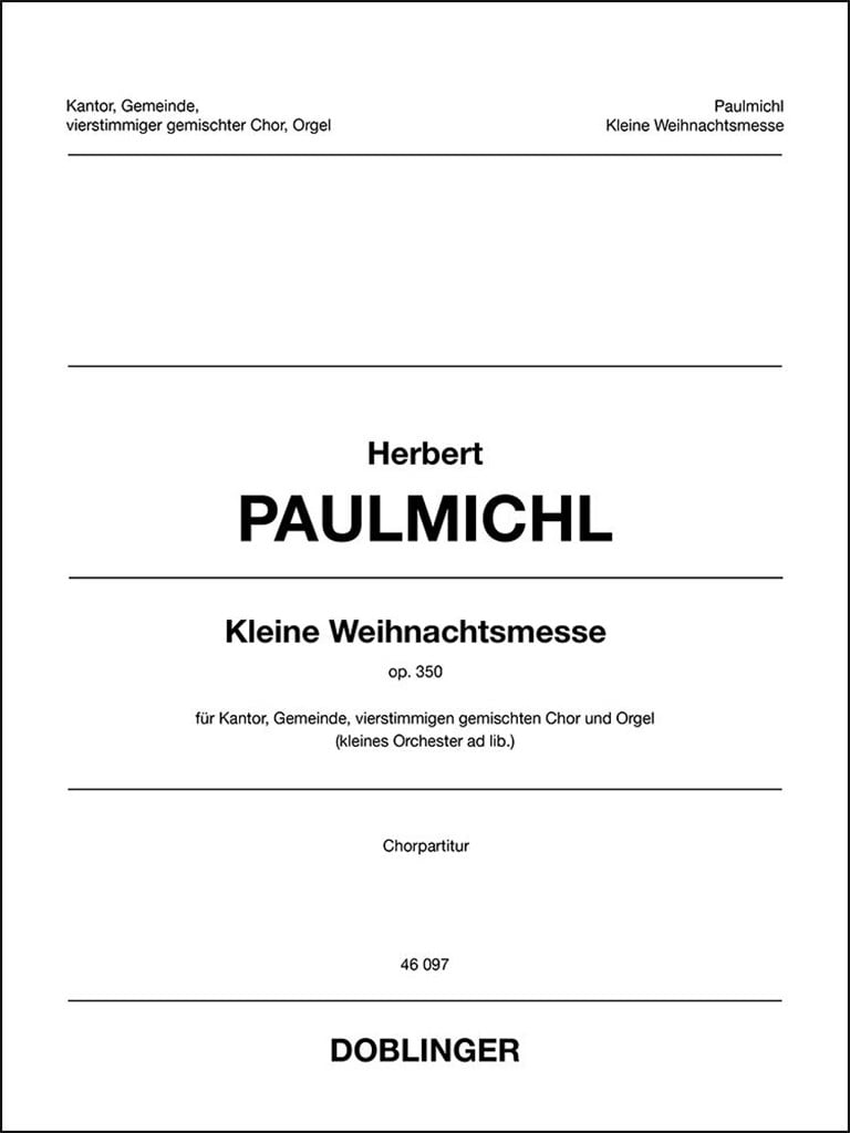 Kleine Weihnachtsmesse Op. 350