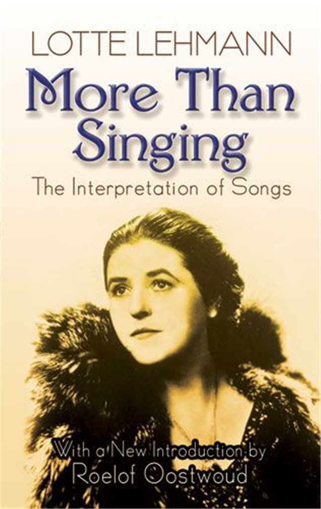 More Than Singing - The Interpretation Of Songs