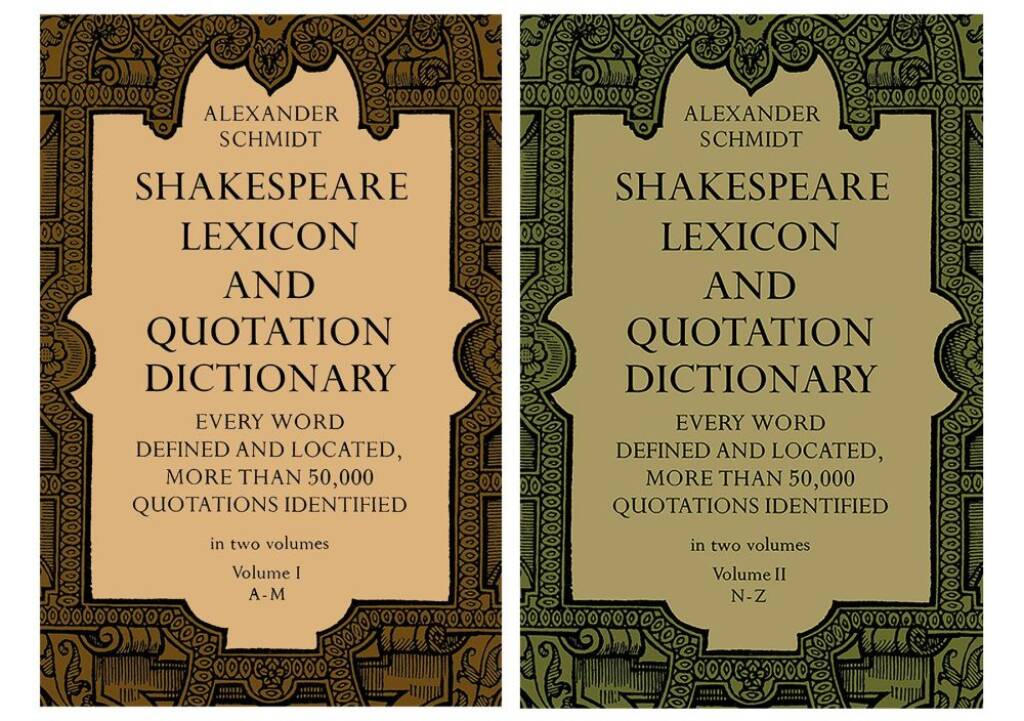 Shakespeare Lexicon - 2 Volume Set