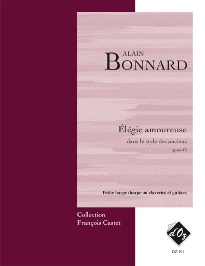 Élégie amoureuse dans le style des anciens, op 45