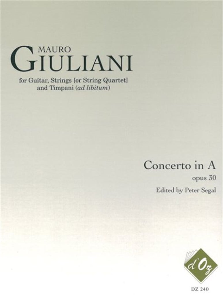 Concerto for Guitar, Strings and Timpani, opus 30