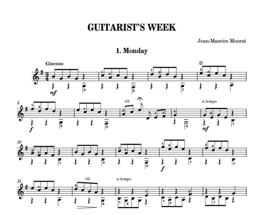 Guitarist's Week