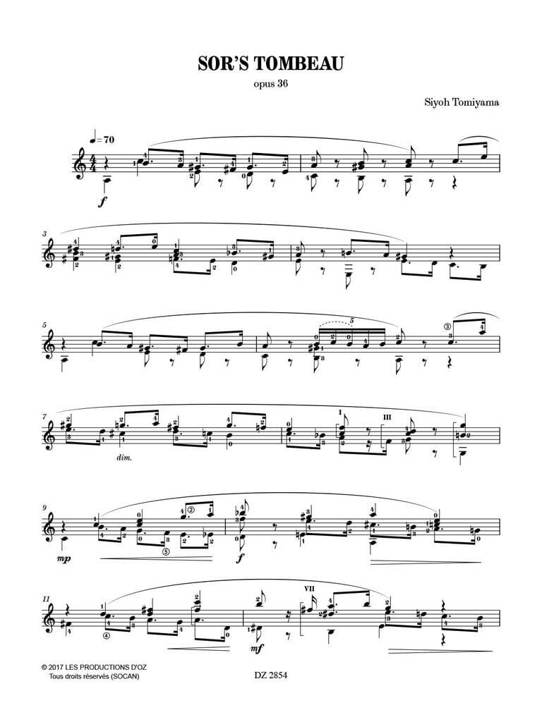 Sor?S Tombeau, Op. 36
