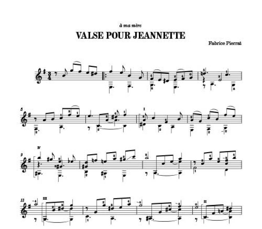 Valse Pour Jeannette
