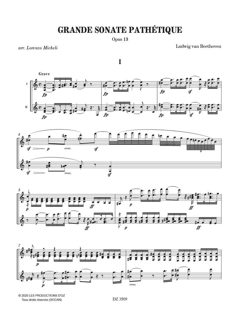 Grande Sonate Pathétique, Op. 13