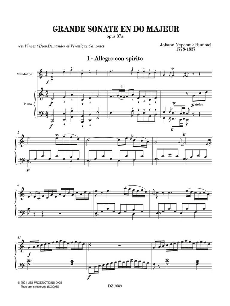 Grande Sonate En Do Majeur
