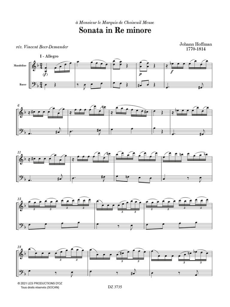 Sonata In Re Minore