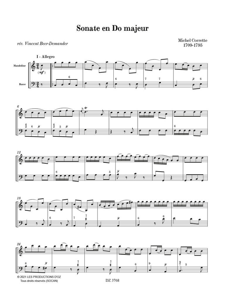 Sonate En Do Majeur