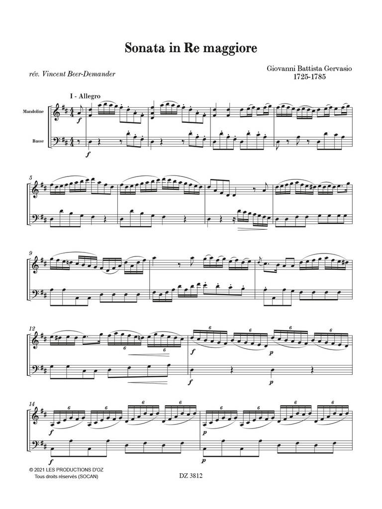 Sonata In Re Maggiore