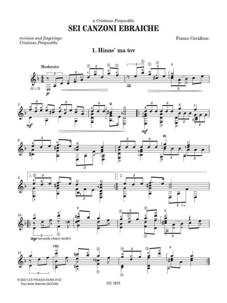 Sei Canzoni Ebraiche