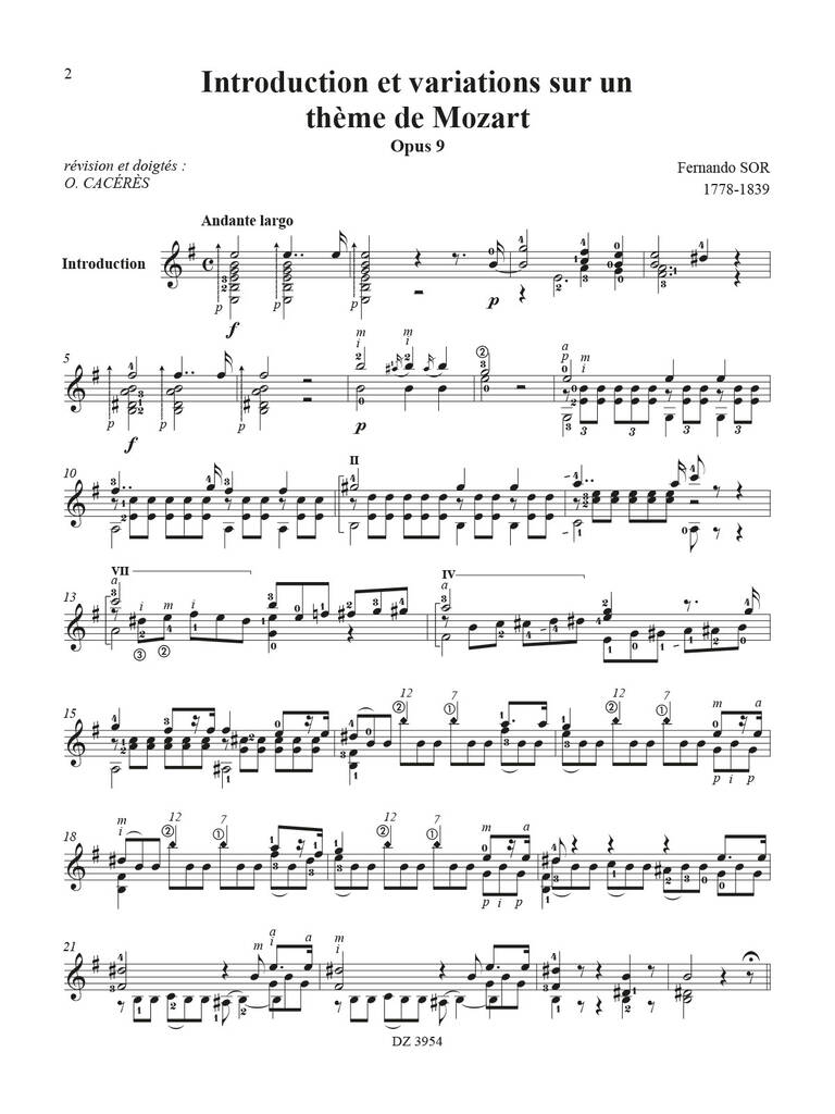 Introduction et Variations Sur Un Thème De Mozart