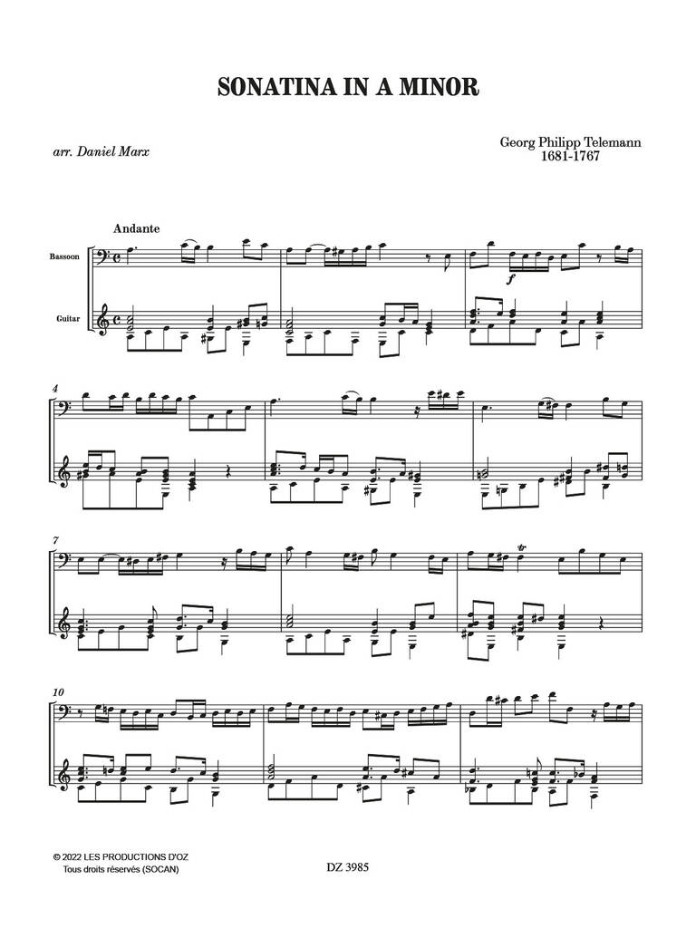 Sonatina in A minor