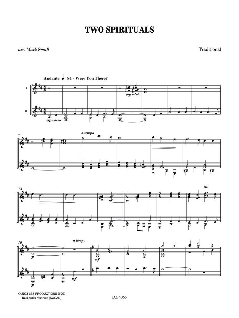 Two Spirituals