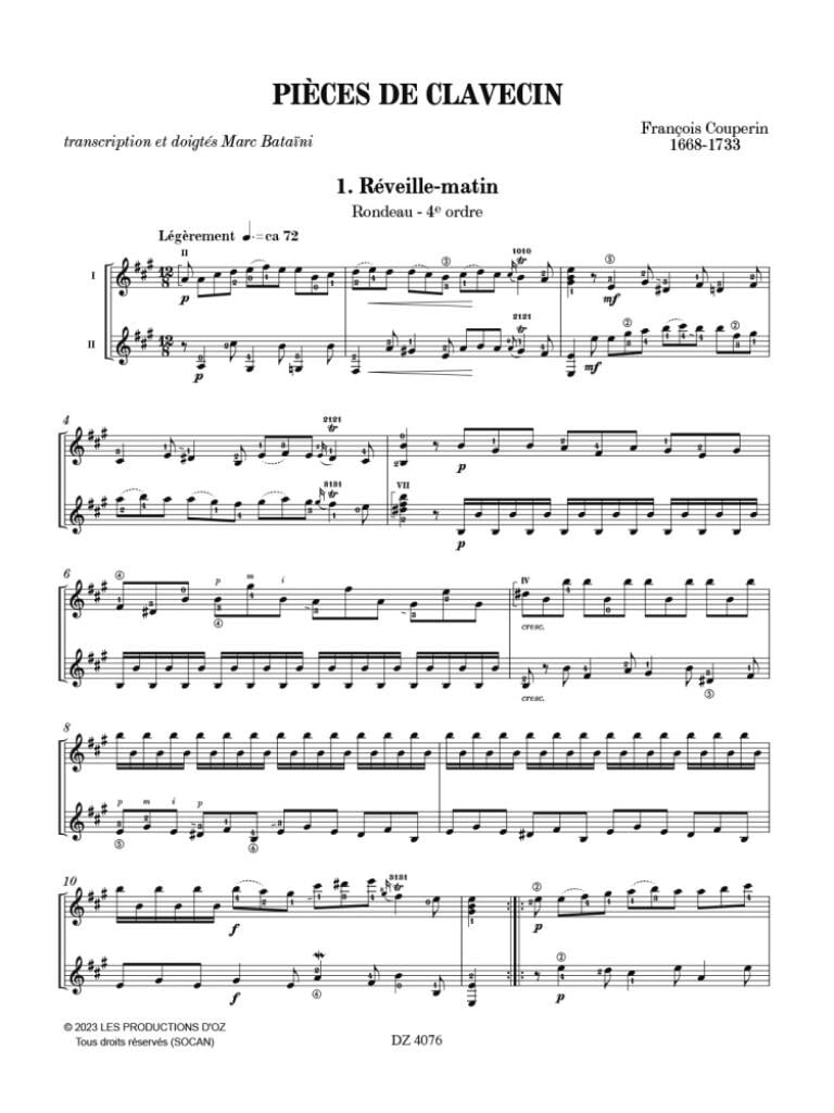 Pièces de clavecin