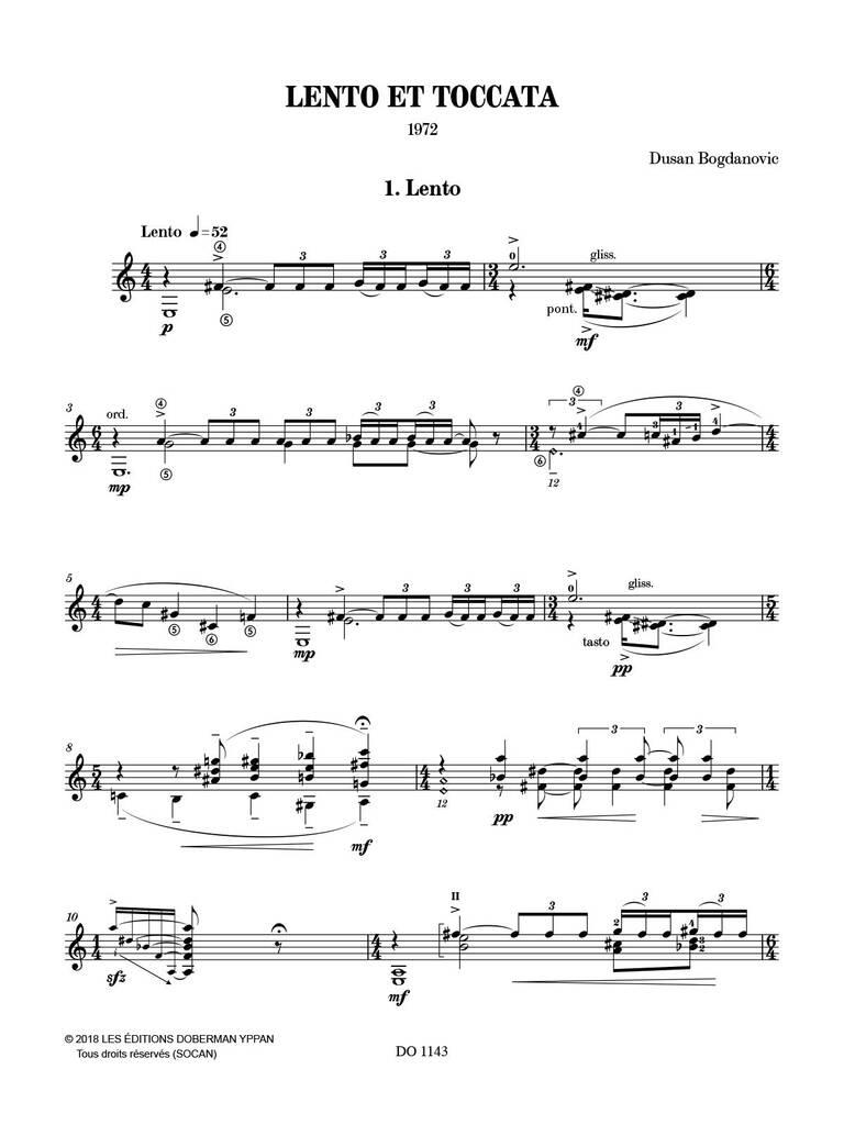 Lento et Toccata