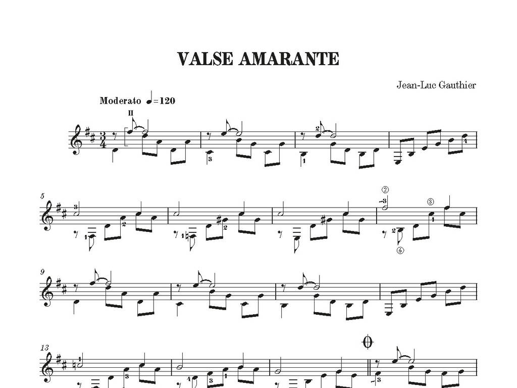Valse Amarante