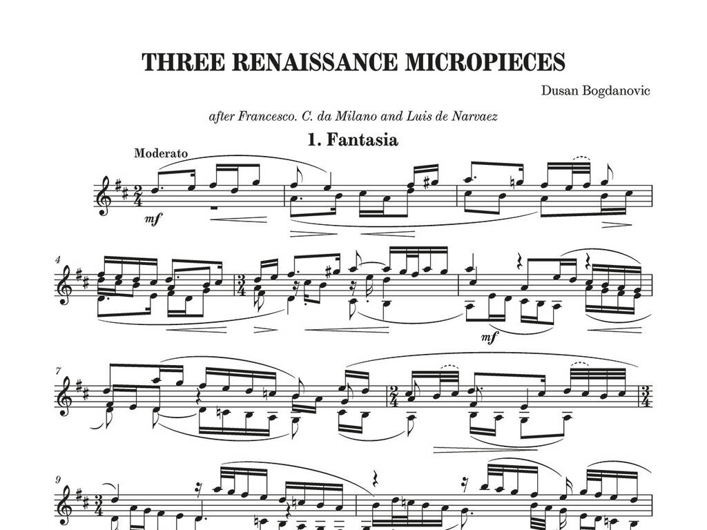 Three Renaissance Micropieces